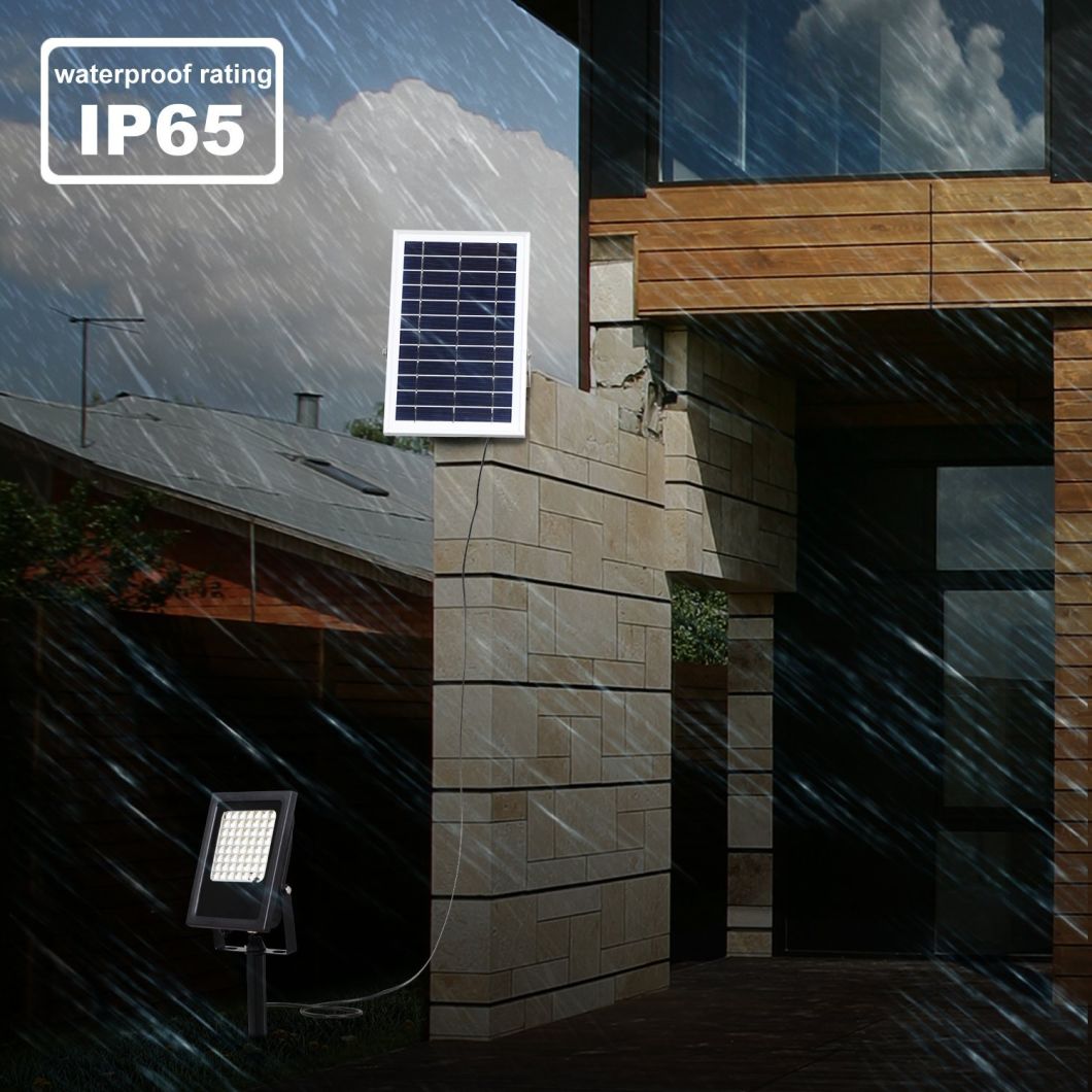 56 LED IP65 Waterproof Solar Flood Light Remote Control RGB Landscape Yard Garden Decorative Floodlight