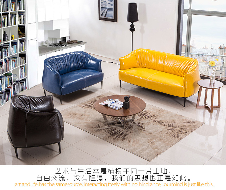 Modern Design of Wholesale Office Sofa with Colourful PU or Leather Options