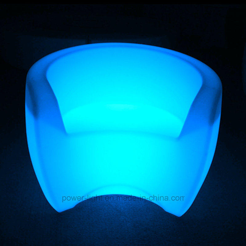 Lounge Furniture Light up Plastic LED Sofa