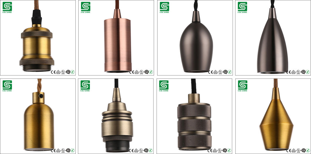 Colshine Metal Decorative Lamp Holder Socket E27
