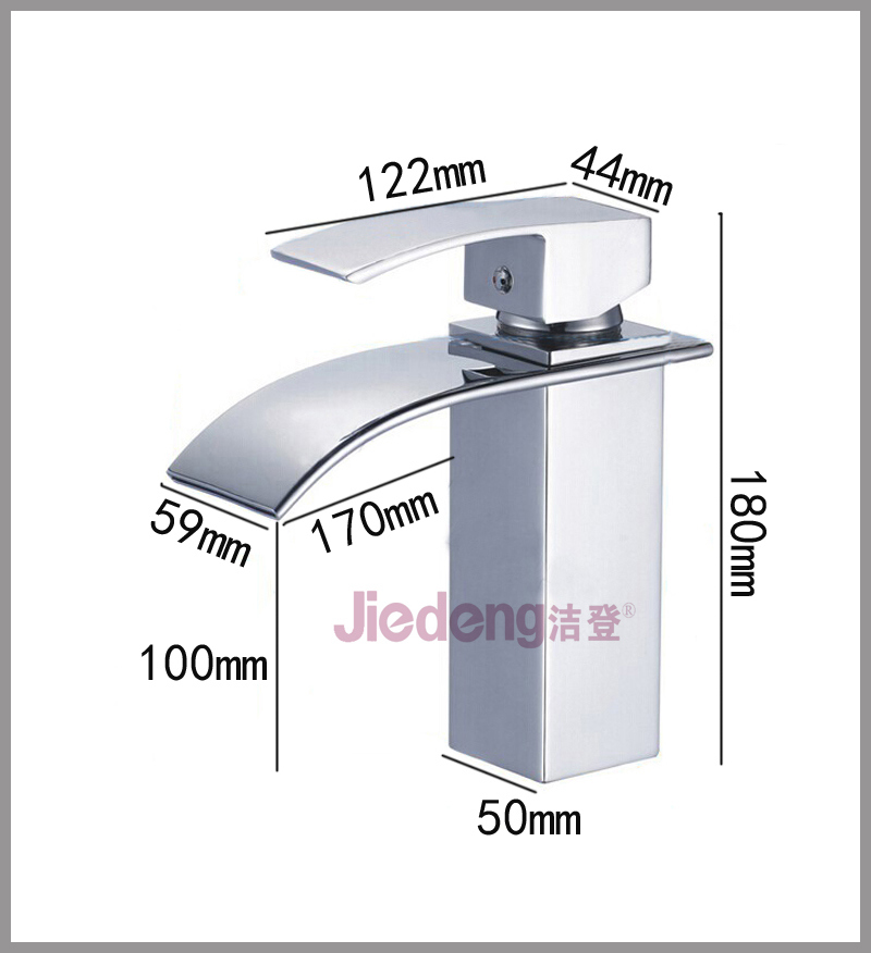 Brass Waterfall Mixer Washbasin Faucet (C55)