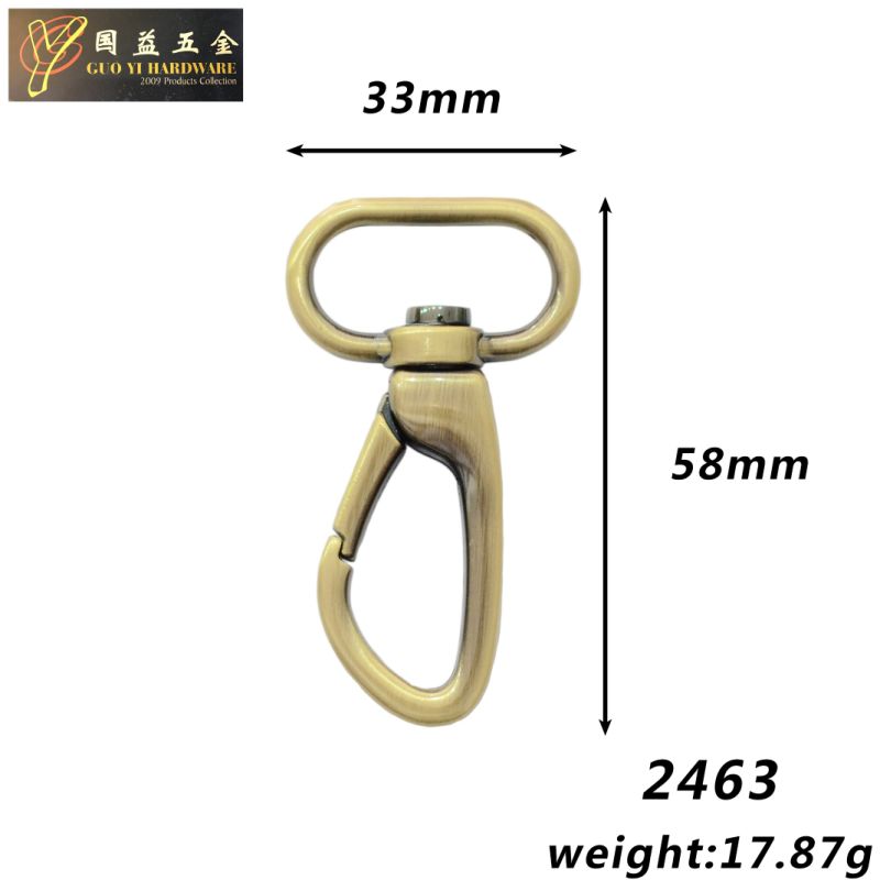 Factory Direct Supply of Fashion Bags Handbag Hardware Fittings Alloy Hooks (2463)
