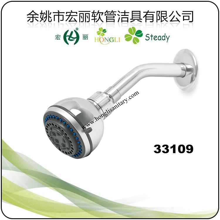 33115 Good Quality Shower Head with Stainless Steel Shower Arm