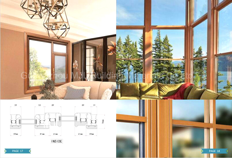 Quality-Assured Bottom Price Wood Multi Casement Windows with Double Glass