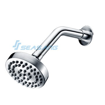 Bathroom Wall-Mounted Stainless Steel Water-Saving Round Shower Head