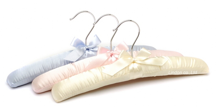 Exquisite Baby Satin Padded Short Coat Cloth Hanger for Kids