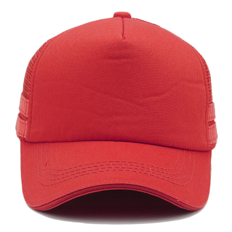 Fashion Foam and Mesh Trucker Cap Red Net Hat