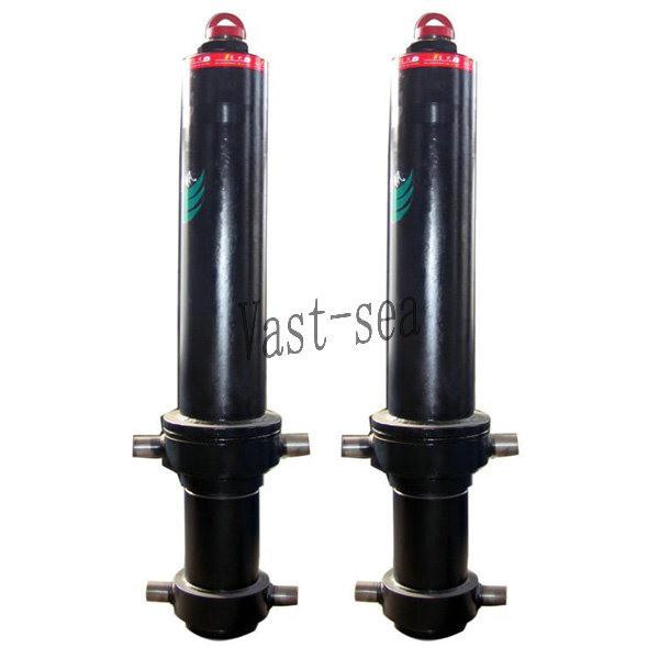 Multi Stage Telescopic Single Acting Dump Truck Hydraulic Oil Cylinder