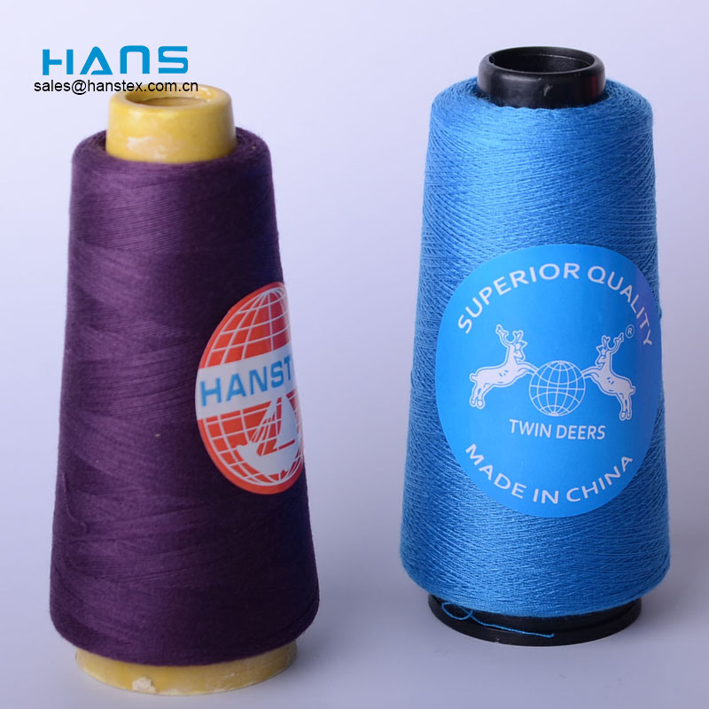 Hans 2019 Hot Sale Good Color Fastness 100% Spun Polyester Sewing Thread