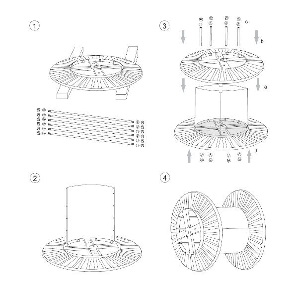 Steel Corrugated Bobbin for Bunching Machine