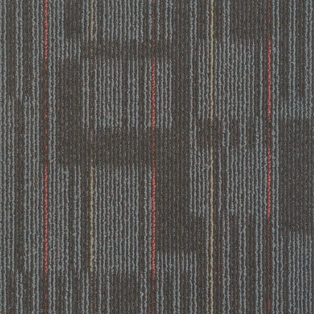 Decorative 50X50cm Fireproof Commercial Nylon Carpet Tile