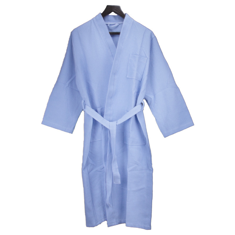 Cheap Promotional Cotton Waffle Bath Robe for Hospital