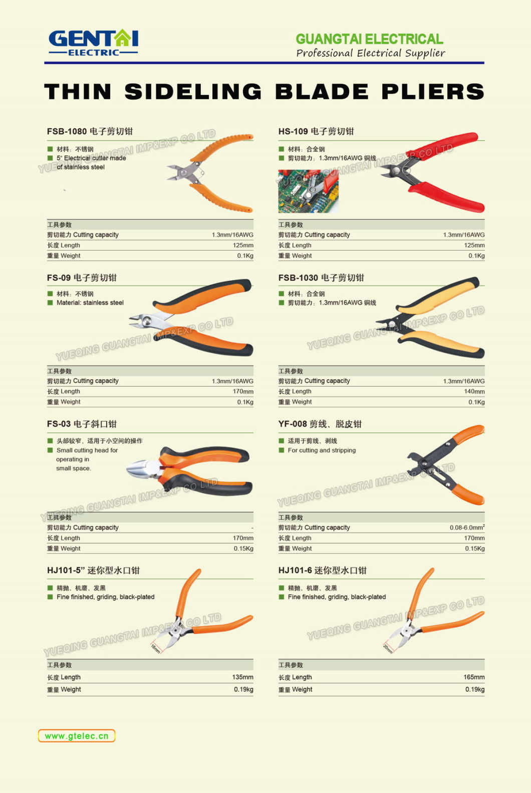 Cable Cutter for Cu/Al Conductor and Communication Cable Only