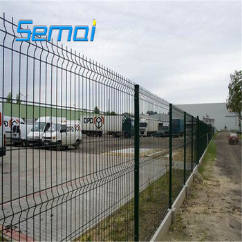 PVC Coated Triangular Bends Welded Wire Mesh Fence