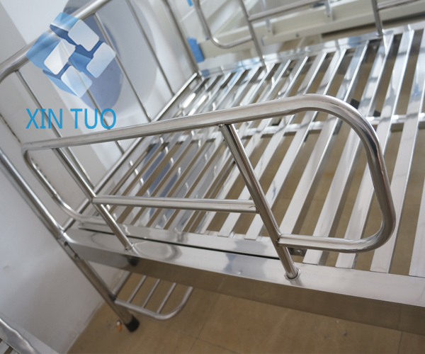 High Quality Simple Stainless Steel Hospital Stainless Steel Bed