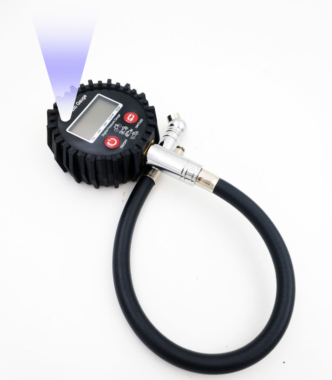 LED Light Digital Tire Pressure Gauge with Hose