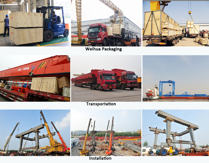 Top1 Crane Manufacturer in China Weihua Rtg Rubber Tyre Container Gantry Crane