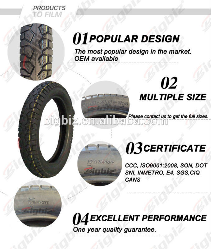 Airless Bike Tire Tubeless Motorcycle Tire 3.50-18.