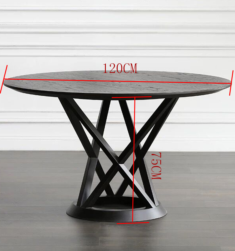 2018 Fashion Round Solid Ash Wood Dining Table