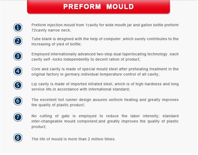 Plastic Injection Pet Preform Mold Manufacturer