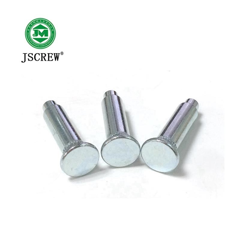 Blind Rivet Flat Head Semi Tubular Shoulder Solid Aluminum Rivet