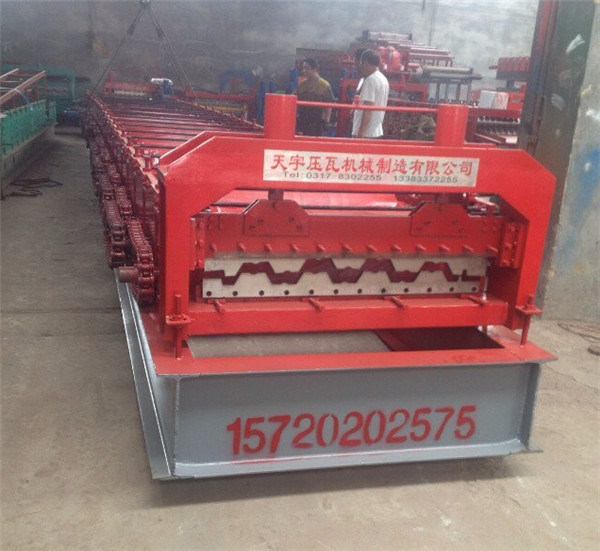 Galvanized Steel Floor Decking Roof Tile Plate Roll Forming Machine