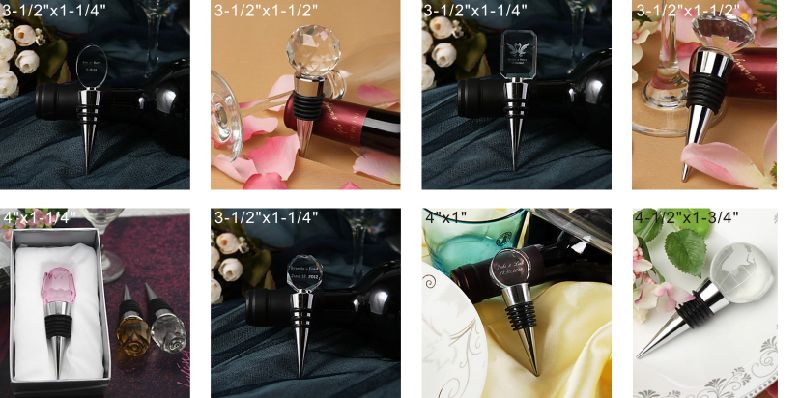 Personalzied Crystal Wine Bottle Stopper