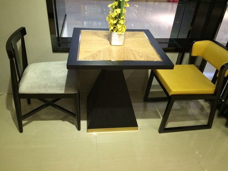 Custom Wooden Loft Style Restaurant Table for Dining Room Furniture