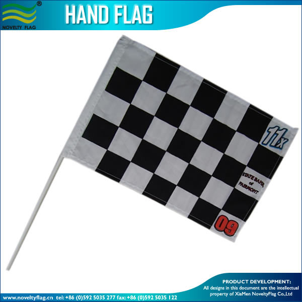 Custom Design Double Sided Printing Paper Hand Flags (J-NF01P01030)