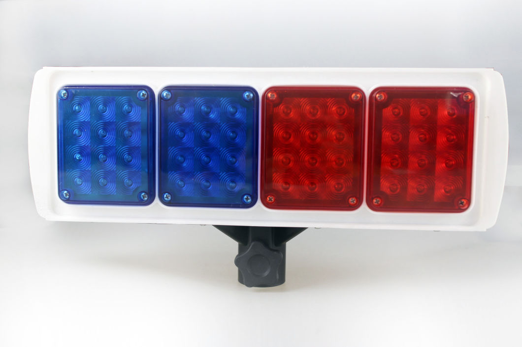 Economic Red and Blue Solar Strobe Warning Light