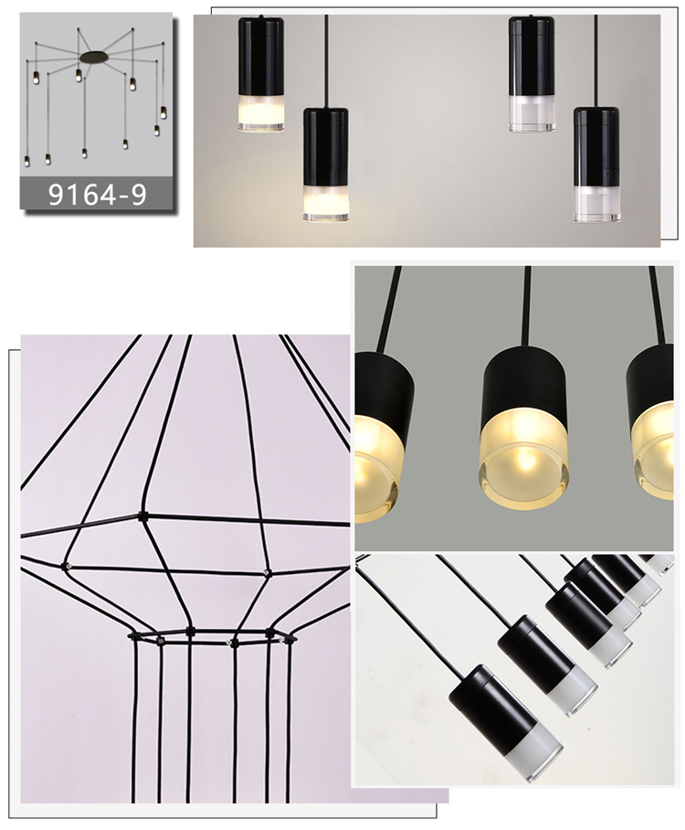 Nordic G9 DIY Digital Line Suspension Lamps