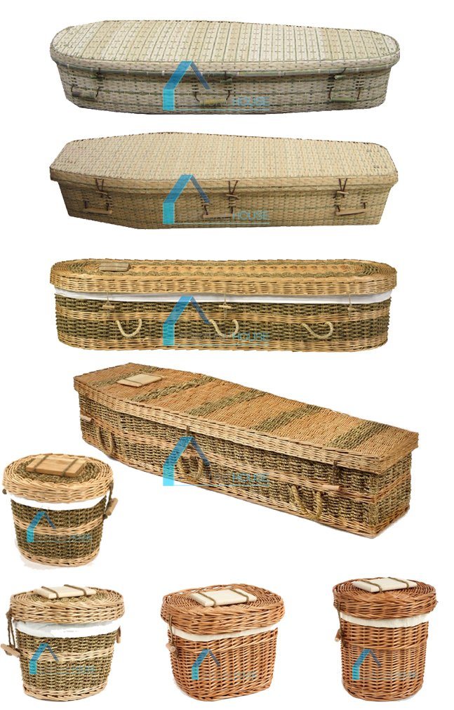 Curve End Wicker Willow Eco Coffin