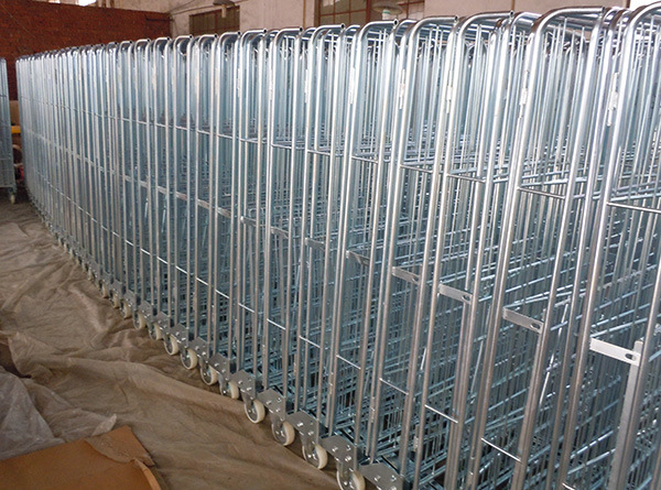 Supermarket Heavy Duty Foldable Nestable Storage Roll Cage