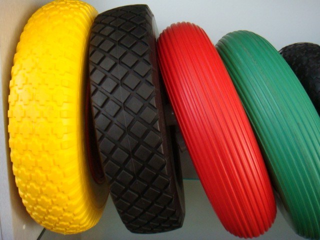 Solid Rubber PU Foam Tyre Wheel for Hand Trolley