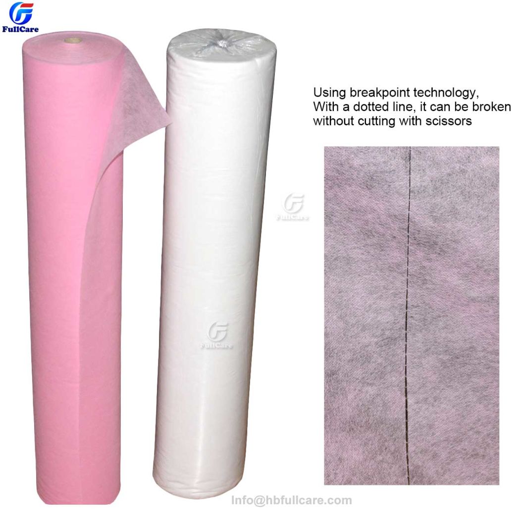 Medical Disposable Hospital Exam Table Paper Bed Sheet Rolls/Waterproof PP+PE Bed Sheet Roll for Hospital