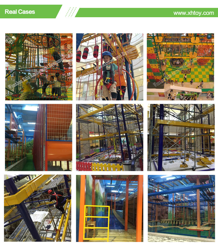 Indoor Playground Attractions Climbing Adventure Indoor Ropes Challenge Course