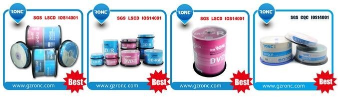 Free Samples Blank DVD-R/+R with Ronc or Customized Logo