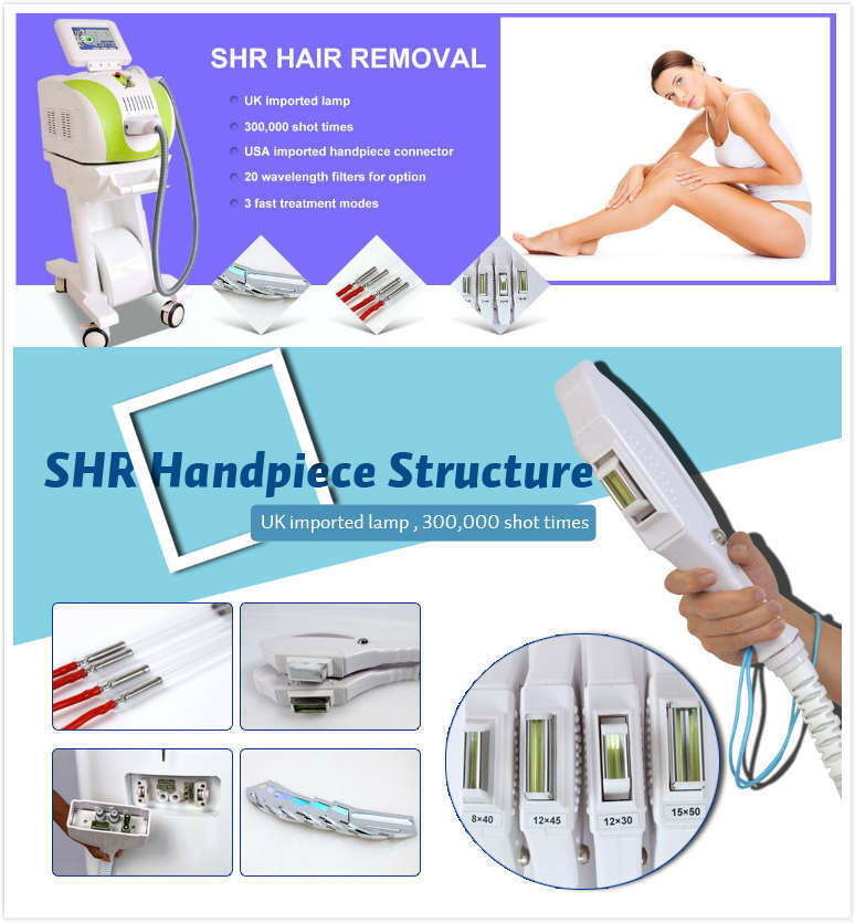 No Side Effects Fast Hair Removal Opt Elight Shr Laser IPL