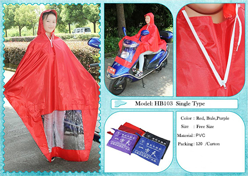 High Quality Nylon Rain Poncho Durable Raincoat