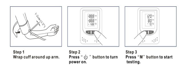 Large Display Blood Pressure Meter, Sphygmomanometer