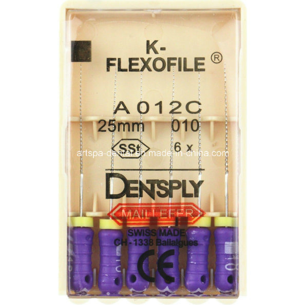 Dental K-Flexofile Stainless Steel Root Canal Files Hand Use