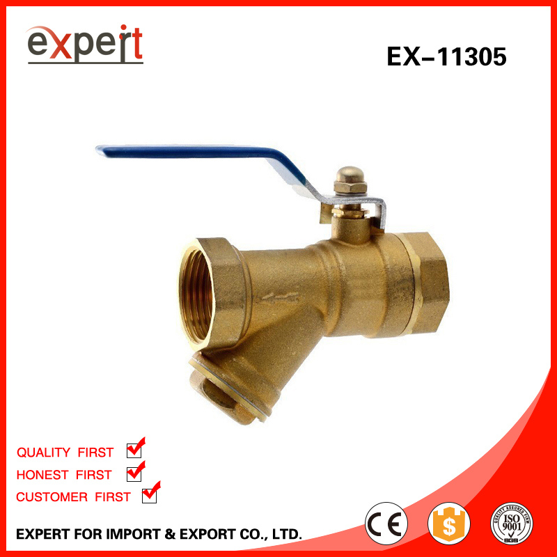 Brass Filter Ball Valve Y Tape Strainer