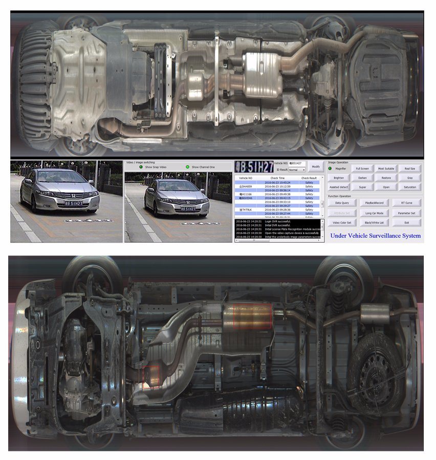 Fixable Under Vehicle Inspection System with Waterproof IP68 Used in Hotel, Customs etc Important Place