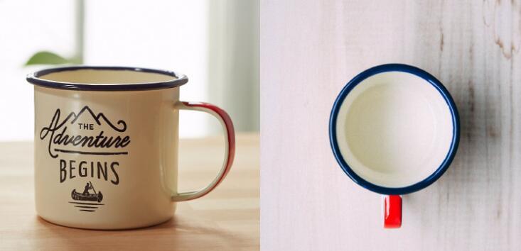 Enamel Coffee Mug Promotional White Ceramic Mug Britain Design Fine Porcelain Mug