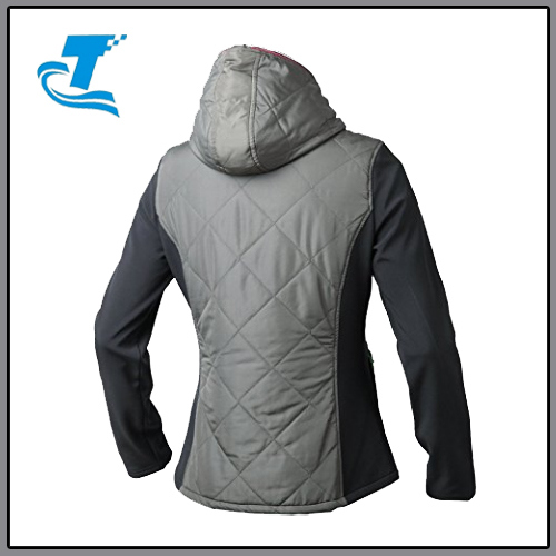 Women's Thermal Full-Zip Hooded Jacket with Drawstring