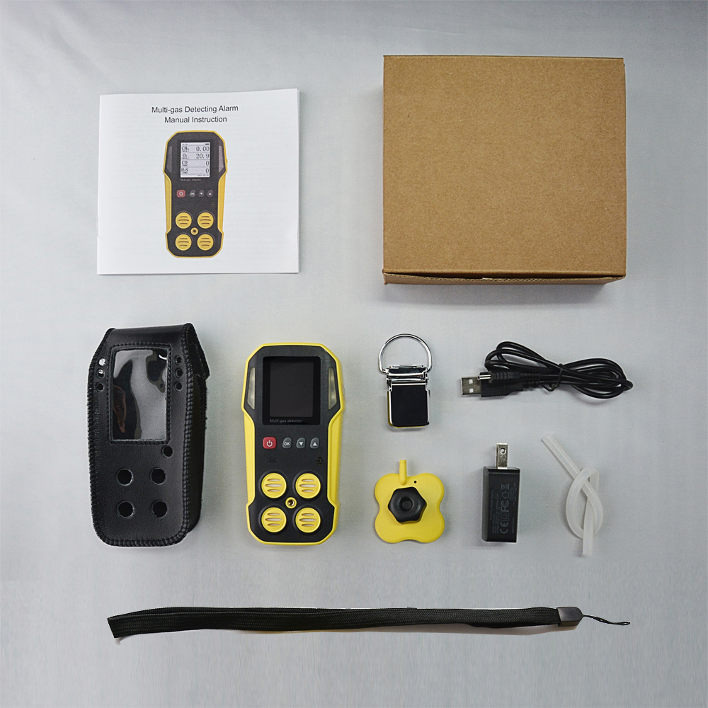 Battery Operated Toxic Gas Portable Multi 4 Gas Detector CD4