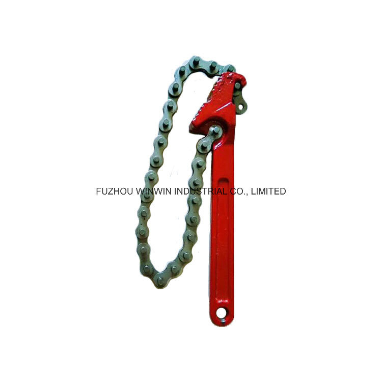 Chain Pipe Wrench Steel Pipe Clamps Oil Filter Wrench (WW-CPW01)