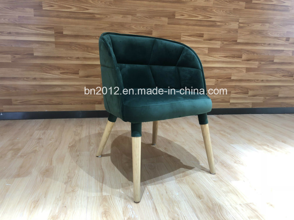 New Fabric Minimalism Wooden Legs European Living Room Leisure Chair