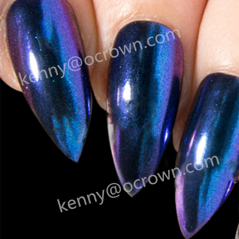 Ghost Chrome Mirror Nail Gel Polish Chameleon Powder Pigment