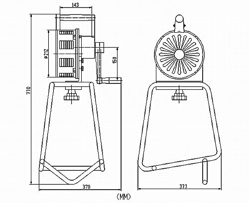 High Quality Professional Factory Air RAID, Hand Operated Sirens with Rail Stand Lk-120